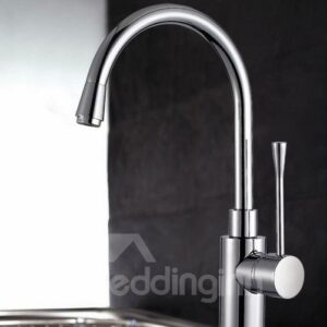 New Arrival Single Handle High Arc Solid Brass Pullout Kitchen Sink Faucet