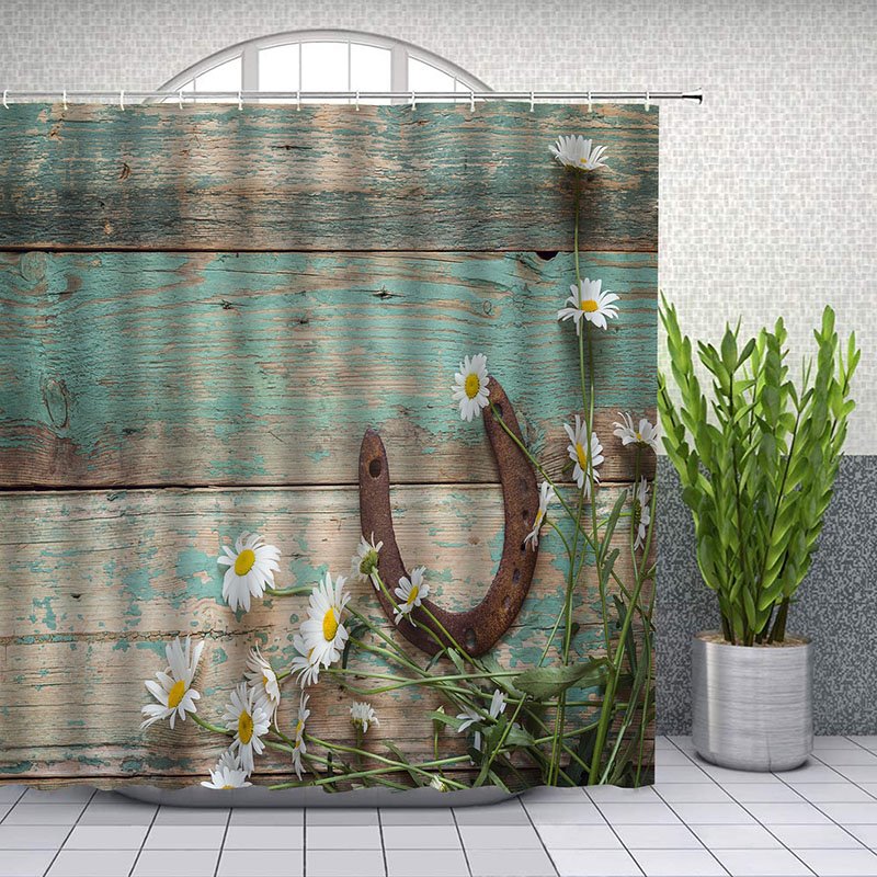 3D Printed Landscape Shower Curtain Bathroom Partition Curtain Durable Waterproof Mildew Proof Polyester 4 Size - Image 16