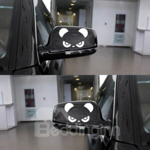 The Cute Angry Pandas Car Rear Mirrors Sticker