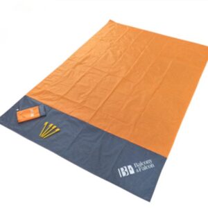 Outdoor Camping Nylon Bag Waterproof And Convenient Folding Picnic Mat Lawn Moisture Pad Polyester Plaid Cloth Beach Mat
