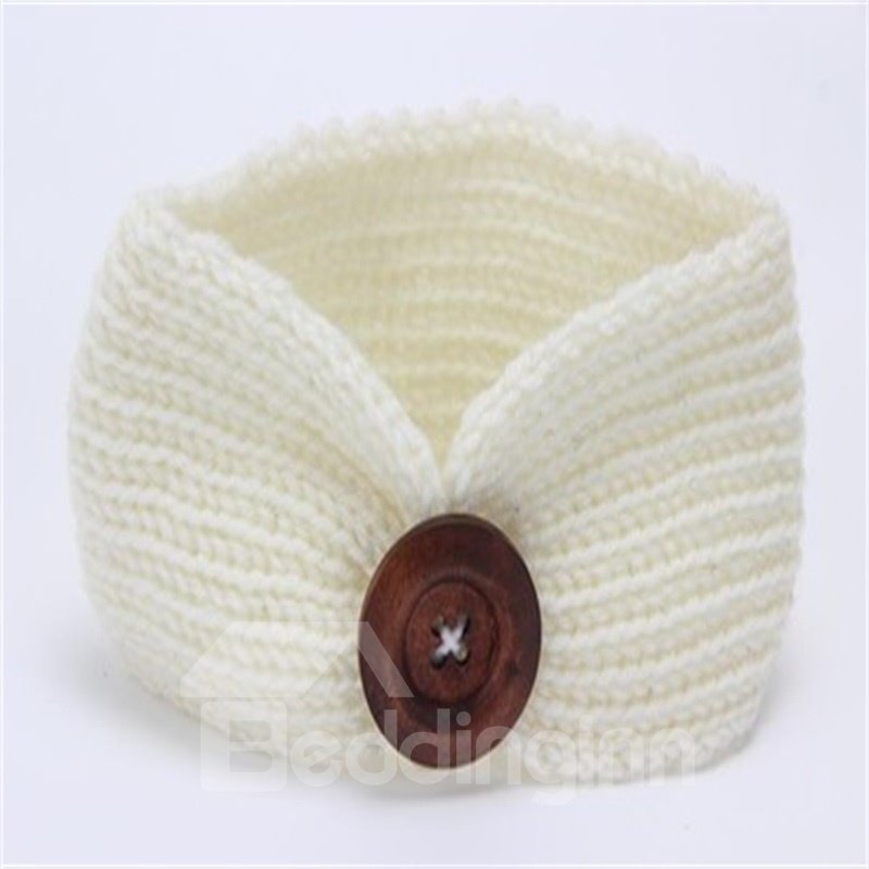 Button Decoration Acrylic Simple Multi-Color 1-Piece Baby Hair Band - Image 7
