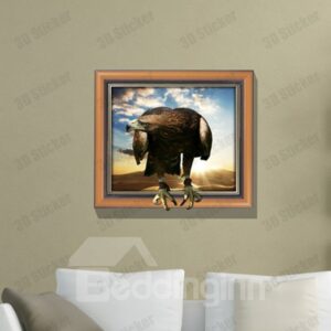 Amazing Creative Eagle Pattern Decorative 3D Wall Sicker