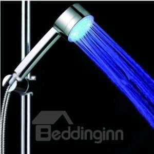 new arrivial color temperature Changing LED  A Grade ABS Chrome Finish  Hanldheld Shower head
