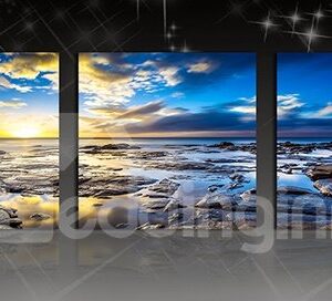 Breath-Taking Sunrise Shining 3-Panel Canvas Wall Art Prints