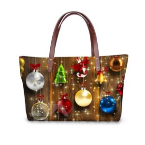 Christmas Tree Decor Waterproof 3D Printed Shoulder Handbag