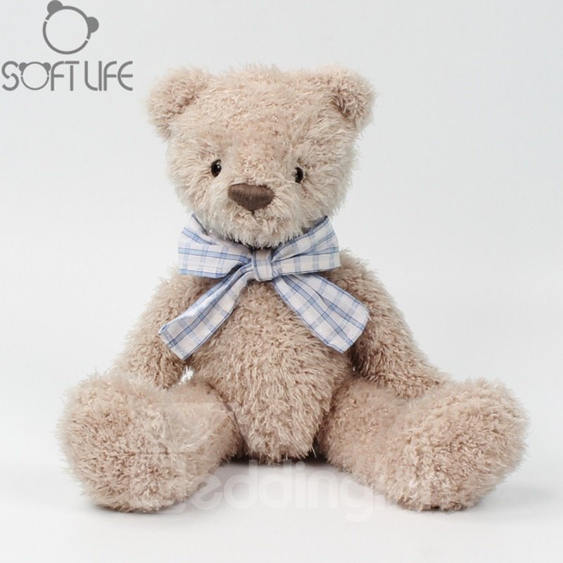 Teddy Bear With Bow Tie Soft Plush Baby Sleep/comforting Pillow Toy - Image 2