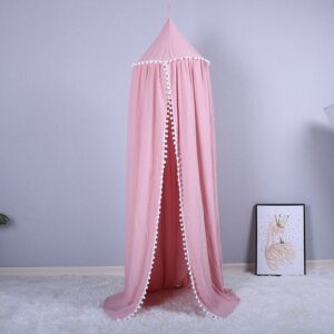 Children's Room Decoration Tents Dome Children's Bed Curtains Pink Indoor Play House Bed Nets