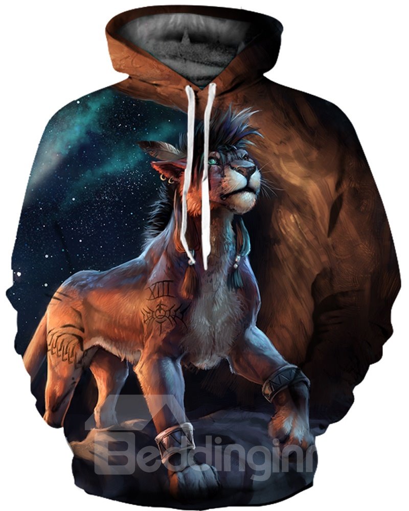 Funny Design Vibrant Color Realistic Unisex Pullover 3D Painted Hoodie - Image 3