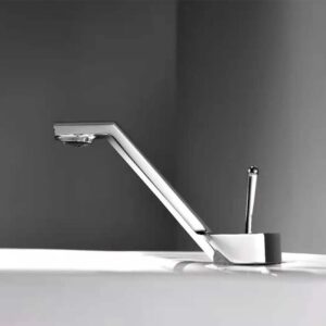 Bathroom Sink Faucet Waterfall Single Hole Deck Mount One Handle Mixer Tap