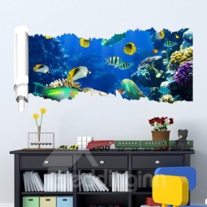 New Arrival Sea and Fish Pattern 3D Wall Stickers