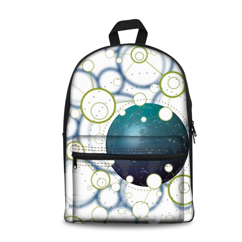 Structure Ball Complex 3D Pattern School Outdoor for Man&Woman Backpack