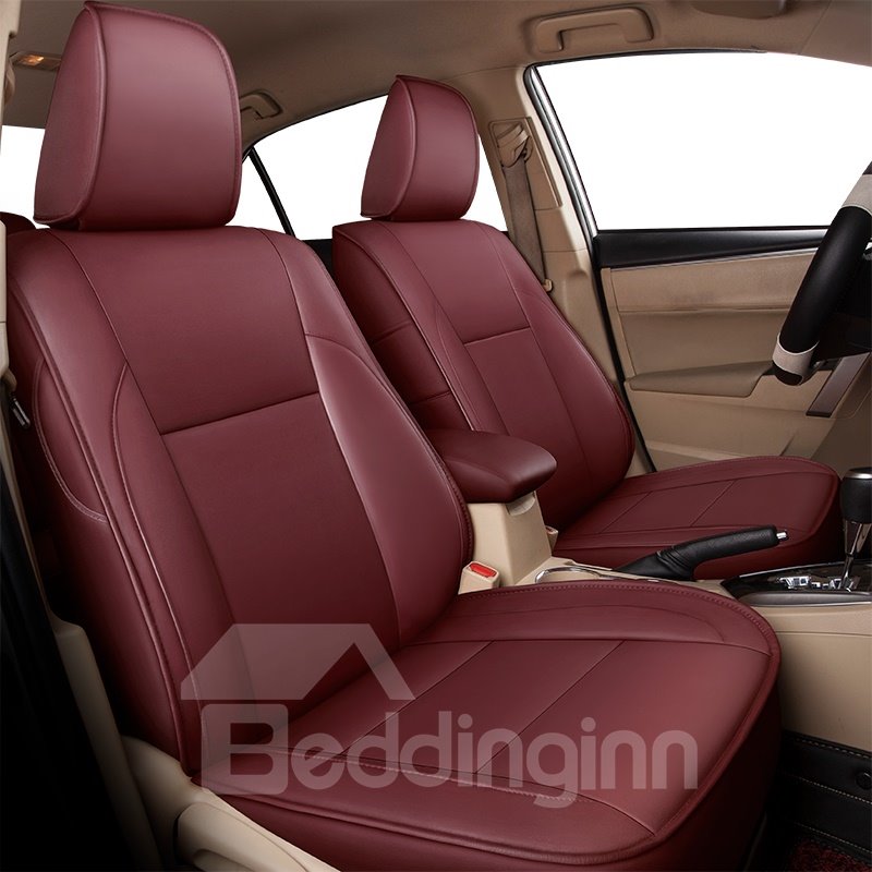 Plain Pattern Simple Style PVC Leather Custom Car Seat Cover - Image 3