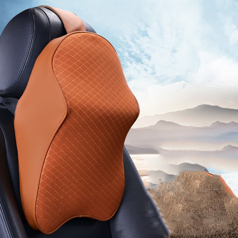 Car Seat Headrest Neck Rest Cushion - Ergonomic Car Neck Pillow Durable 100% Pure Memory Foam Carseat Neck Support - Comfty Car Seat Back Pillows for Neck/Back Pain Relief - Image 2
