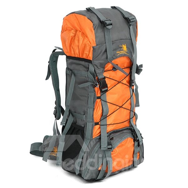 60L Waterproof Nylon Lightweight Travel High Capacity Outdoor Backpack - Image 3