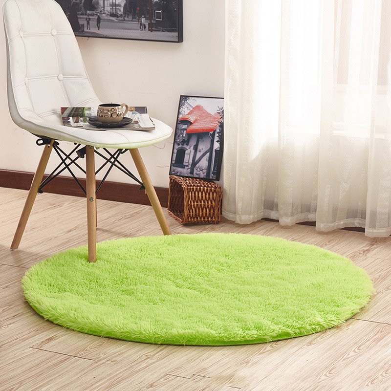 Fluffy Shaggy Large Rugs Anti-Slip Round Soft Carpet Mat Floor Living Room Bedroom Rug - Image 61