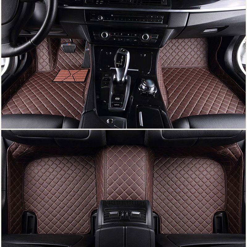 Top-notch Custom-Made Grid Line Design Onefold Color Custom Fit Car Floor Mats - Image 4