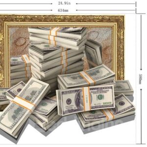 Creative and Simple Style 3D Money Design Wall Sticker