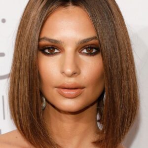 Human Hair Straight Women Lace Front Cap 14 Inches 130% Wigs Heat Resistant Natural Looking Daily Party Wigs Cosplay Wigs with Natural Bangs with Free Wig Cap