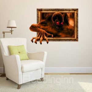 Creative Halloween Decoration Amazing Devil Pattern 3D Wall Sticker