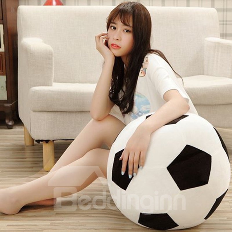 Personalized Sports Soccer Ball Shaped Decorative Pillow