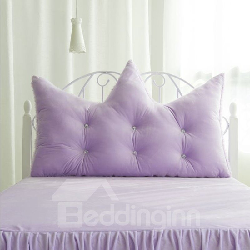 Alternative Soft Purple Velvet Decoration Backrest Cushion