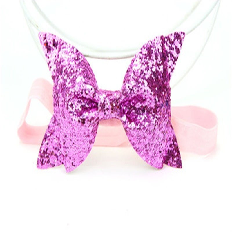 Bowknot Decoration Leather Multi-Color Baby Hair Band - Image 14