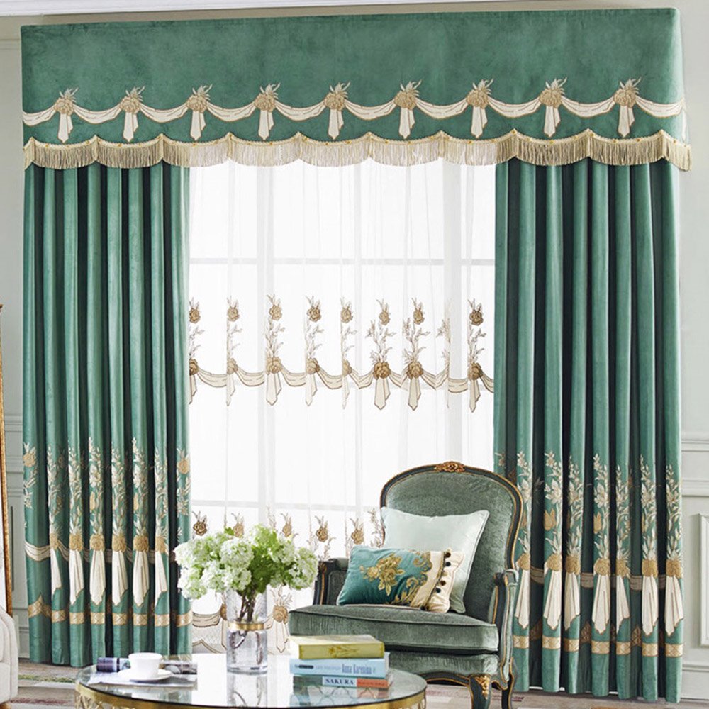 European Embroidery Sheer Curtains Floral Sheer for Living Room Bedroom Decoration Custom 2 Panels Breathable Voile Drapes No Pilling No Fading No off-lining Polyester - Image 20
