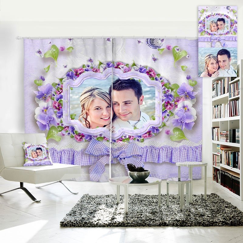 Personal Picture Customization 3D Polyester Creative Curtain - Image 6