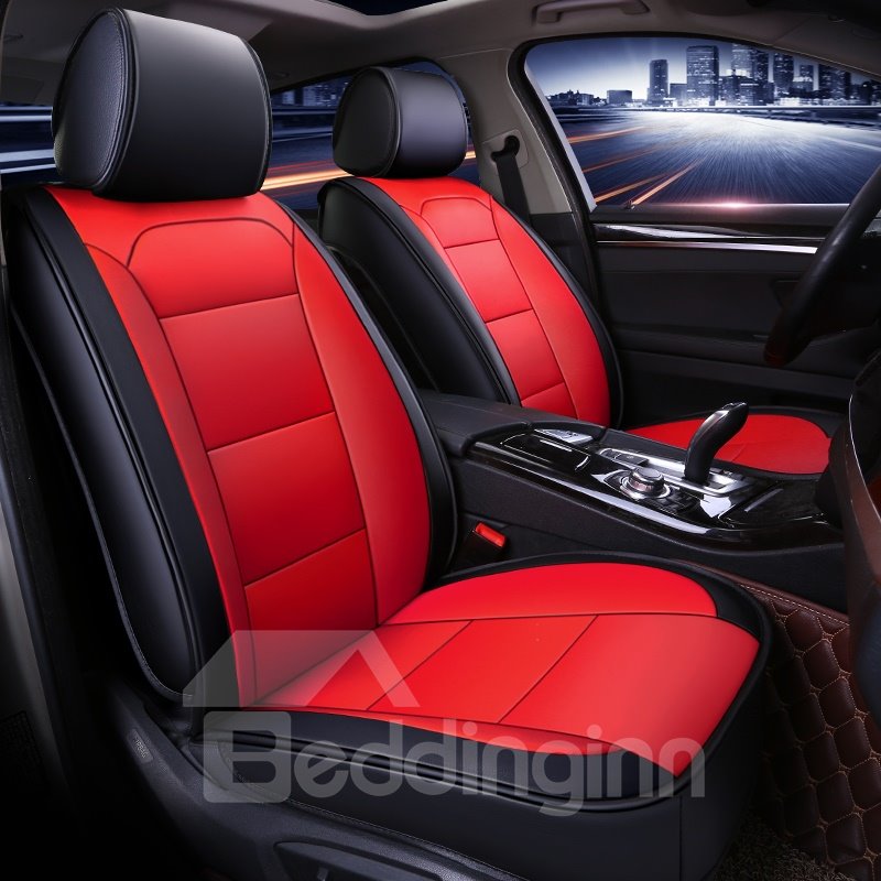 Car Seat Covers Universal Fit Full Set Car Seat Protectors Car Seat Accessories Faux Leatherette Automotive Vehicle Cushion Cover for Cars SUV Pick-up Truck Universal Fit Set