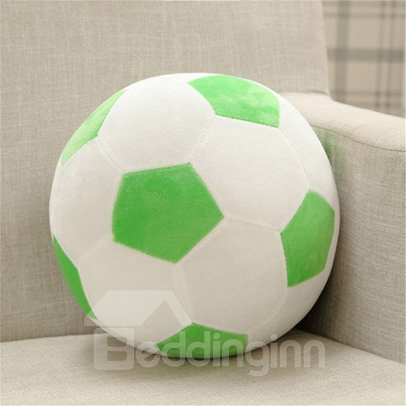 Personalized Sports Soccer Ball Shaped Decorative Pillow - Image 4