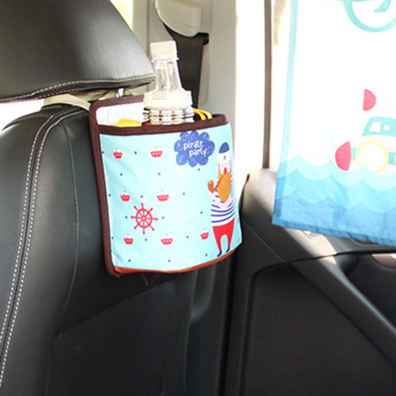 Vehicle Multi-Functional Creative Suspended Vehicle Trash Can Garbage Bins In The Car Garbage Bags Storage Boxes - Image 4