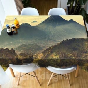 Birthday Decoration Vivid Color Dining Room 3D Tablecloth