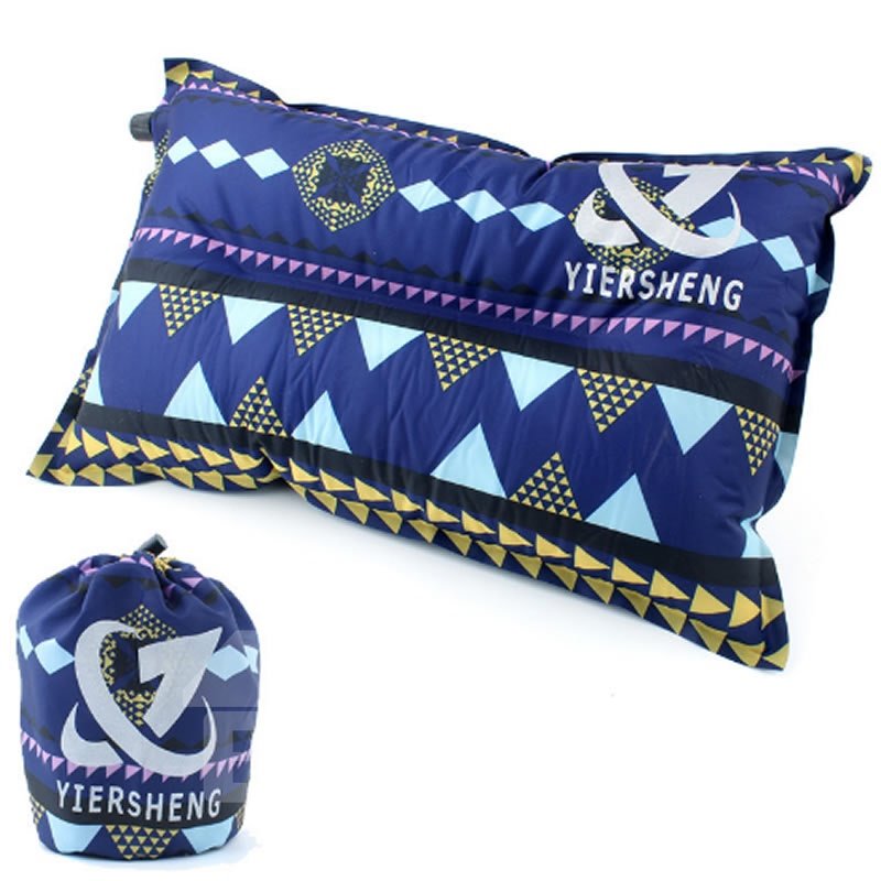 Outdoor Self Folk Style Inflatable Camping Lightweight Travel Pillow