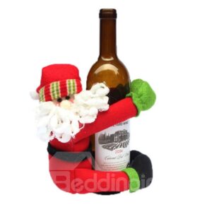 Bottle Cover Santa Snowman Merry Christmas Decor