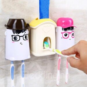 Adorable Cartoon Toothbrush Holder with Touch Brush