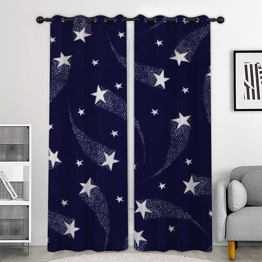 3D Printed Galaxy Blackout Scenery Curtains Custom 2 Panels Drapes for Living Room Bedroom No Pilling No Fading No off-lining Polyester - Image 7