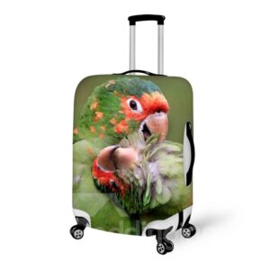Pretty Parrot Couple Pattern 3D Painted Luggage Cover