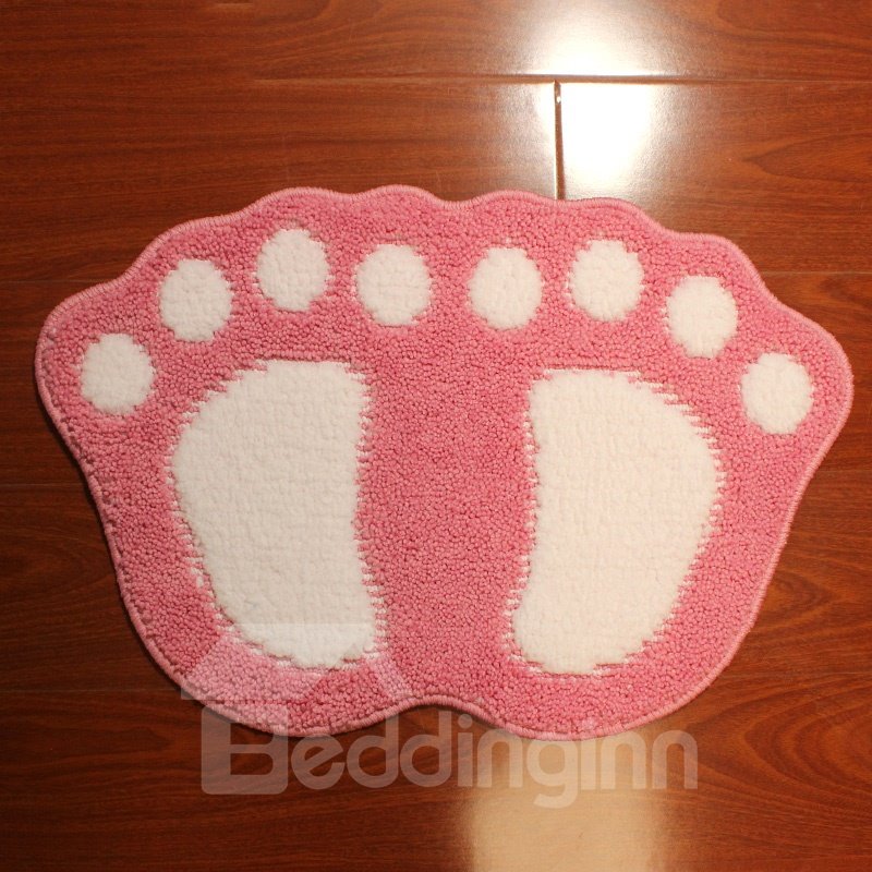 Cute Cartoon Big Foot Area Rug Bedroom Door Floor Mat - Image 4