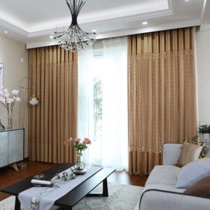 Modern Yellow Sheer Curtains for Living Room Bedroom Decoration Custom 2 Panels Breathable Voile Drapes No Pilling No Fading No off-lining Polyester