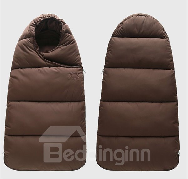 Solid Color Waterproof Surface and Cotton Interior Baby Sleeping Bag - Image 8