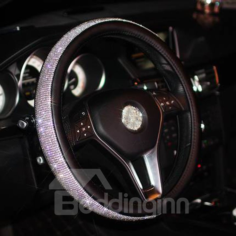 Sparkling Rhinestone Steering Wheel Cover - Image 2