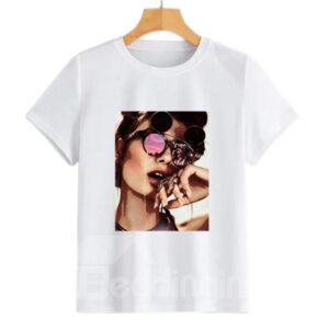 Beddinginn Short Sleeve Round Neck Standard Western Women's T-Shirt