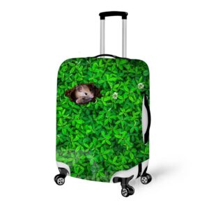 Mouse Hide in the Grass Anti-Scratch 3D Pattern Waterproof Protector Luggage Cover
