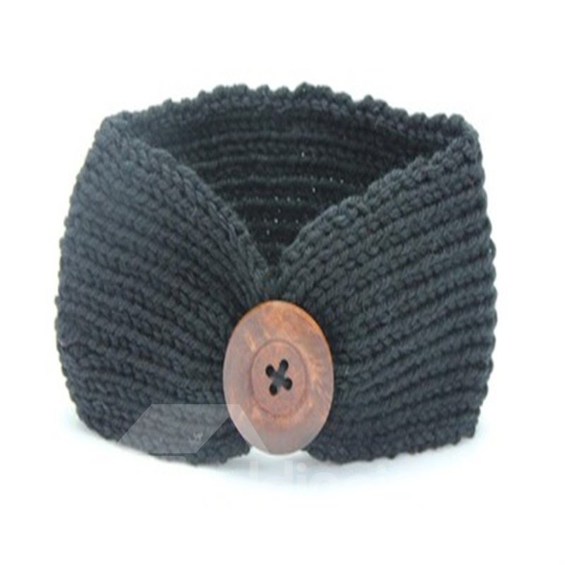 Button Decoration Acrylic Simple Multi-Color 1-Piece Baby Hair Band - Image 4