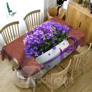 Polyester Waterproof Oilproof European Style 3D Tablecloth