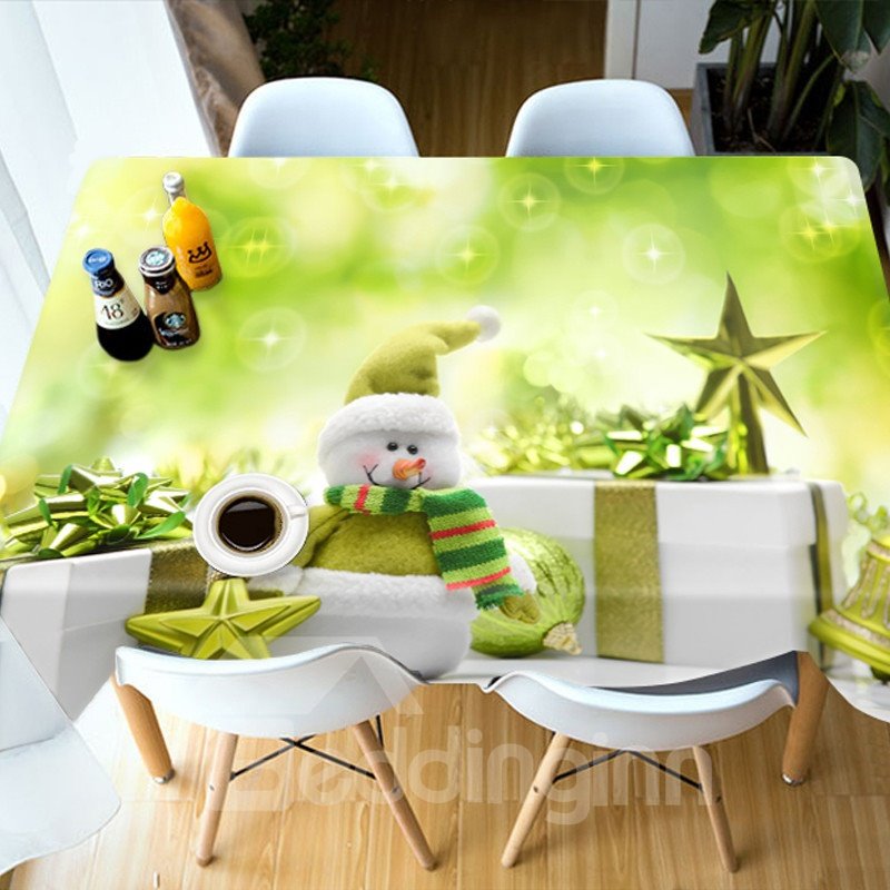 Printed Christmas Polyester European Style Waterproof 3D Tablecloth - Image 8