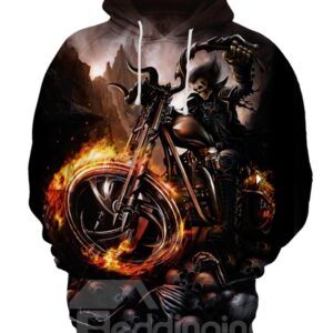 Pullover Unisex Graphic Pattern Bright Color Polyester 3D Painted Hoodie