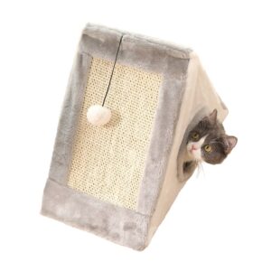Tower with Scratching Board Creating Secutrity and Fun Pet Cat Bed