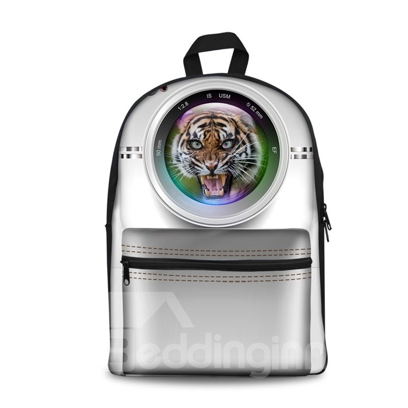 Camera Tiger Style 3D Pattern School Outdoor for Man&Woman Backpack