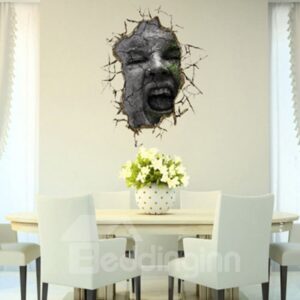 Stunning Creative 3D Face Wall Sticker
